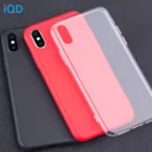 Защитный чехол IQD для iPhone X, 8, 7, 6s, 6 Plus, прозрачный, тонкий, мягкий, ТПУ, прозрачный, бампер для iphone se, 5, 6, 6s, 6 Plus, xs max, xr, x