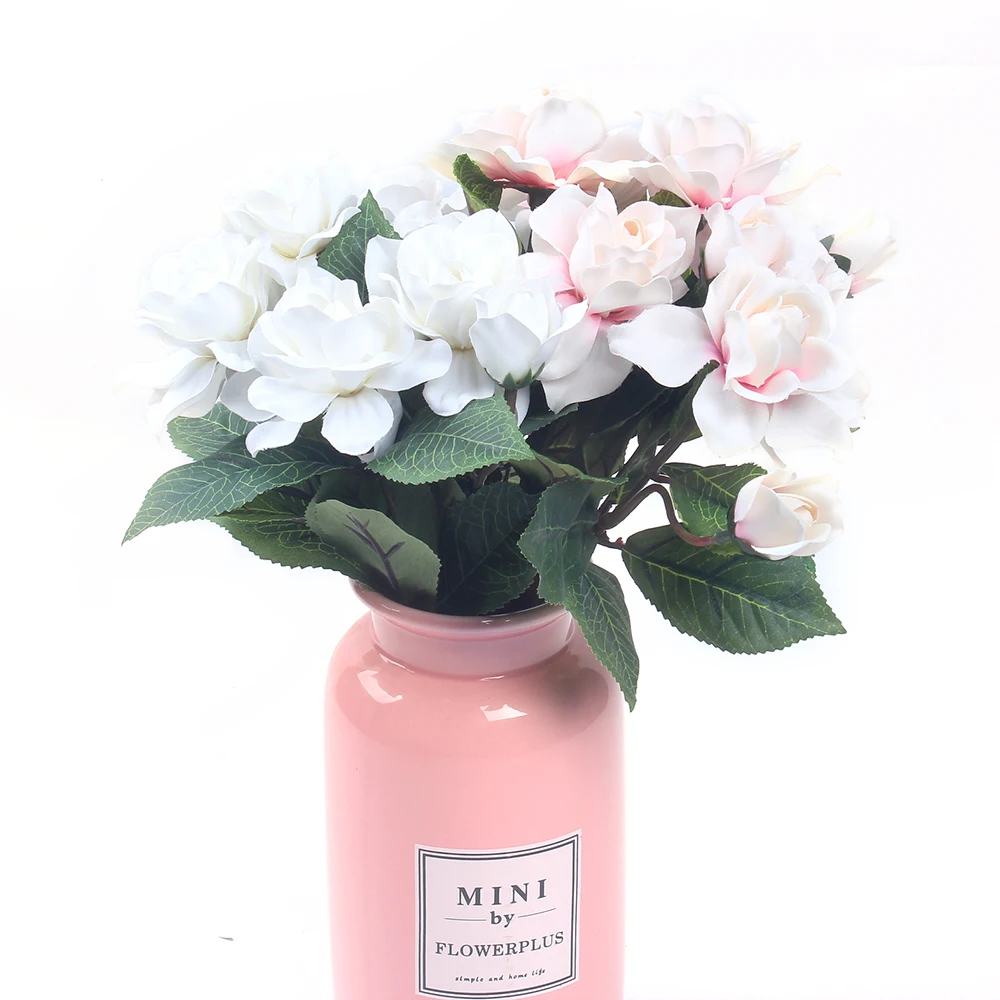 1 букет Винтаж гардения искусственная Магнолия Шелковый цветок свадебный