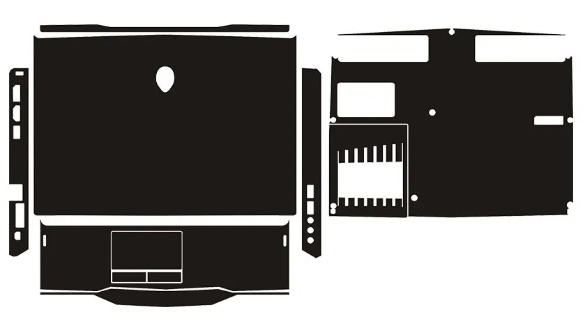 Виниловые наклейки из углеродного волокна защитный чехол для Alienware 11 M11X R3 R2 ANW11 ALW11