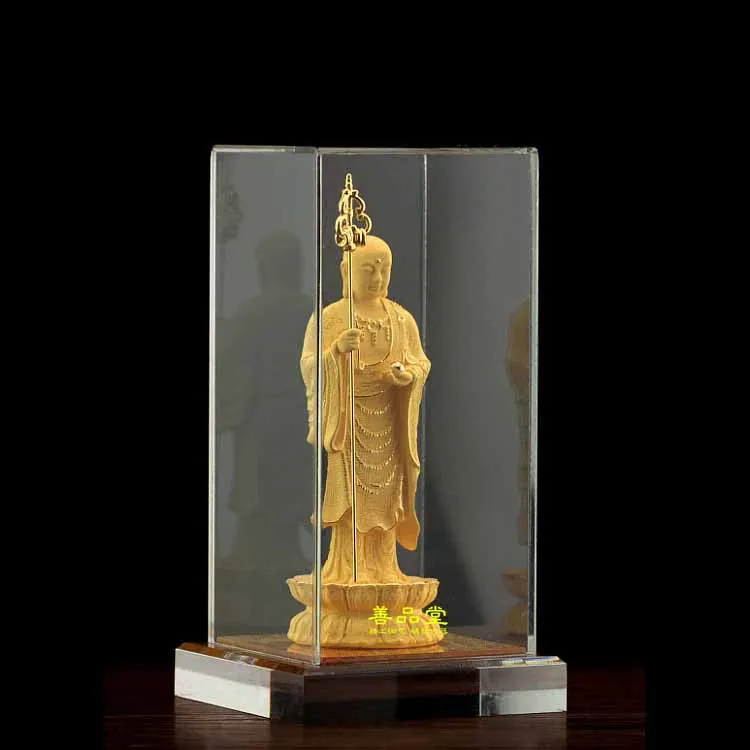 Портативный мини аллювиальный Золотой Темпл с храмами Будды Ksitigarbha Po Sam Jiuhua