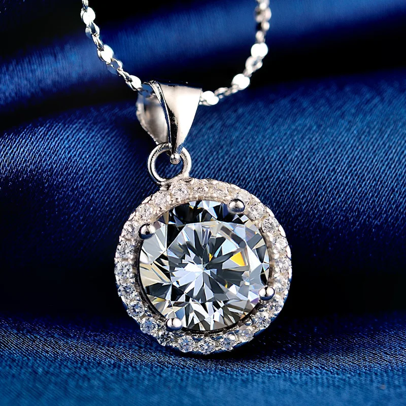 Женское ожерелье из серебра 100% пробы с подвеской|pendant 925|pendant 925 silver925 pendant |