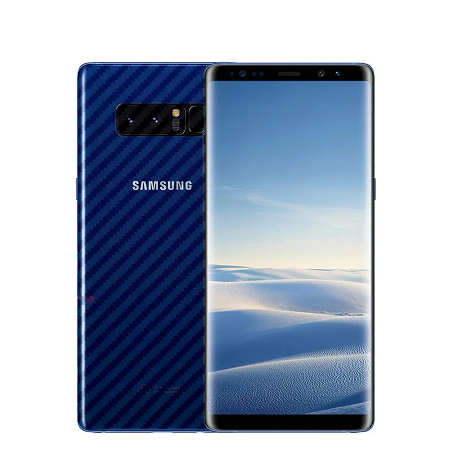 10 шт./Лот 3D углеродное волокно задняя крышка Защита экрана для Samsung Galaxy S6 S7 Edge S8 S9 S10