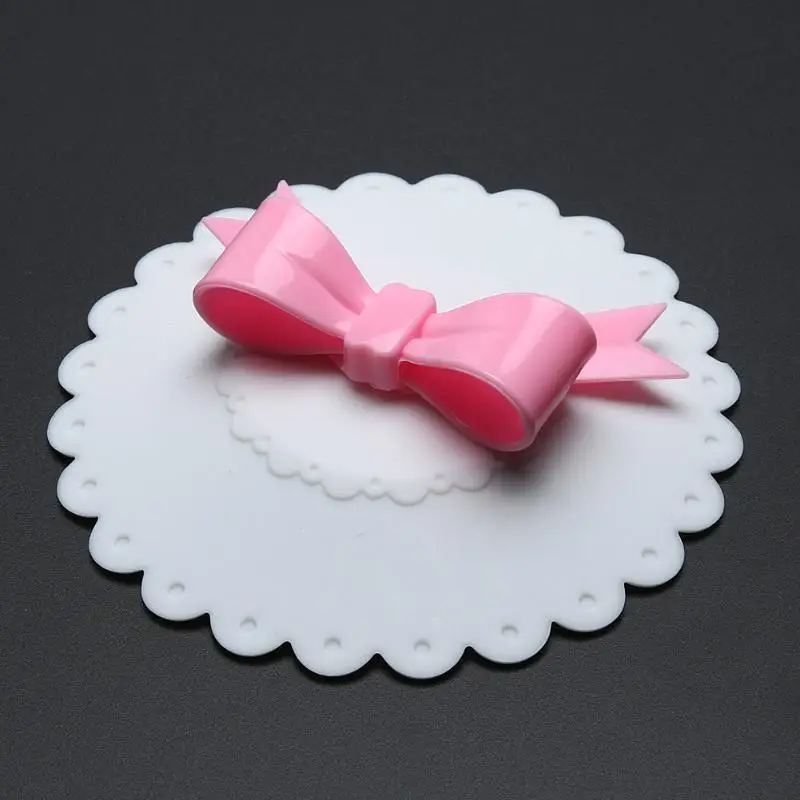 Bowknot Анти-пыль силиконовая чашка крышка чайная чашка с крышкой многоразовая силиконовая крышка Уплотнение Крышка многофункциональная посуда для напитков всасывающая крышка для чашек