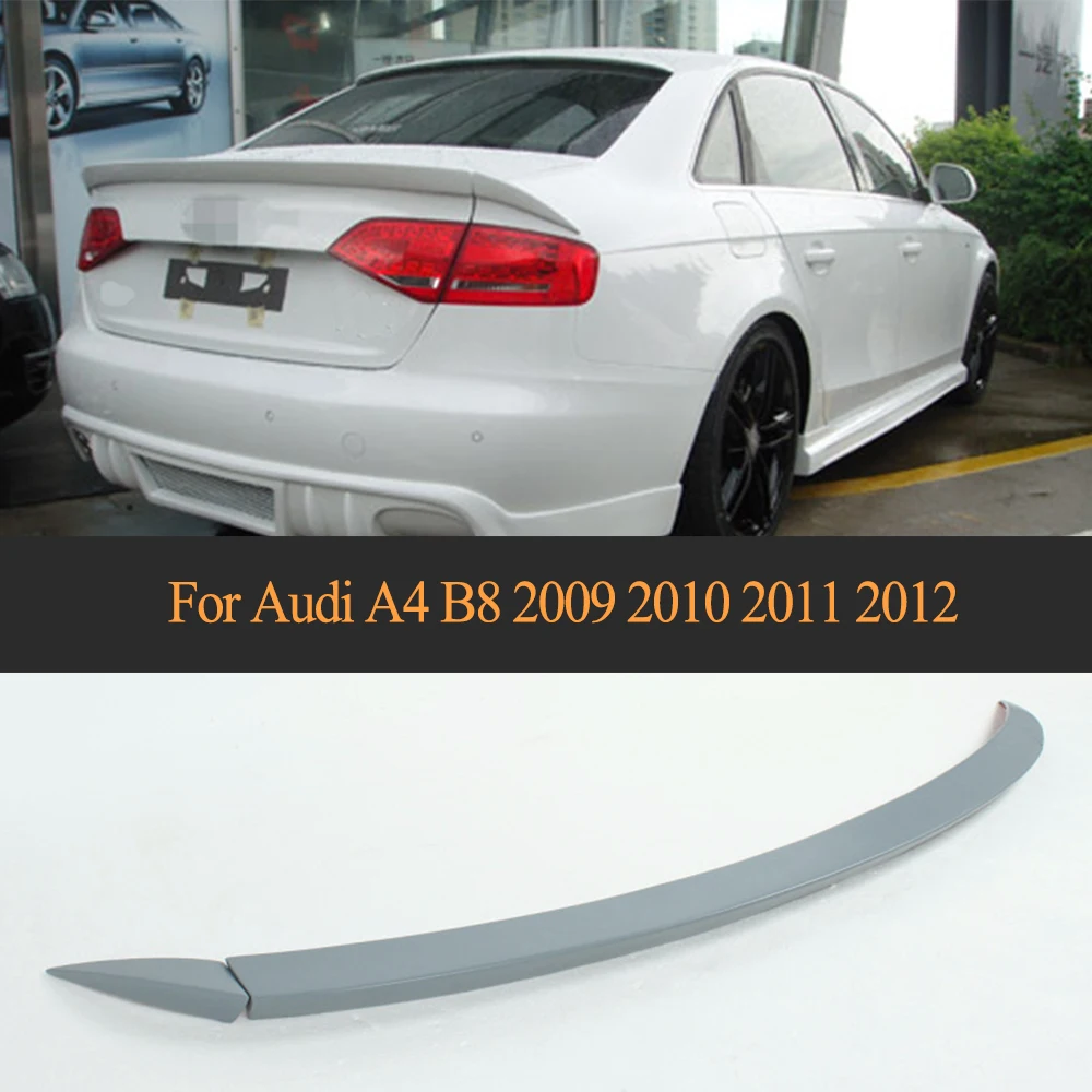 

Серый спойлер для заднего багажника Audi A4 B8 2009 2010 2011 2012
