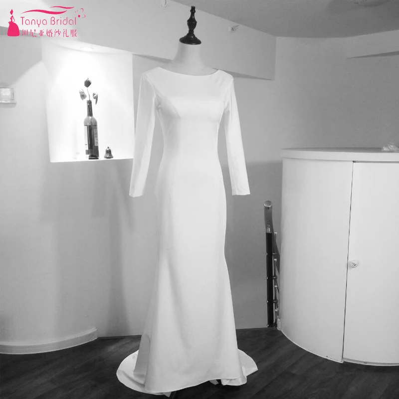 Простое свадебное платье Русалка цвета слоновой кости 2021 модные пляжные