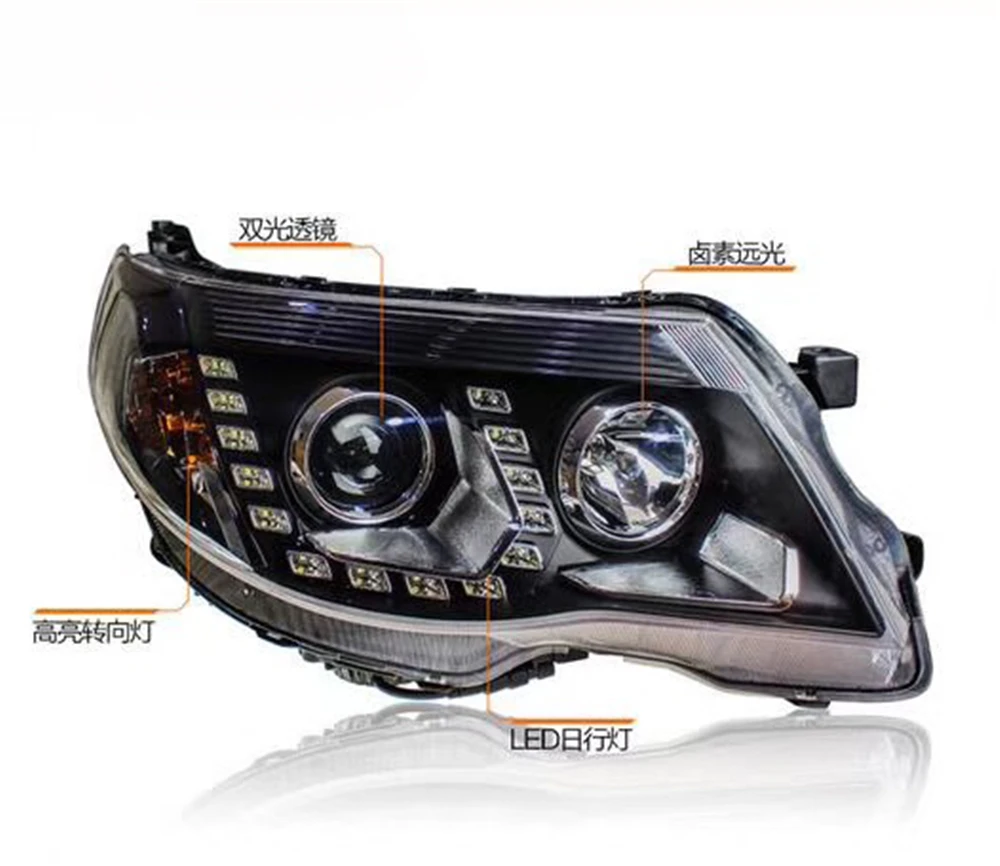 Стайлинга автомобилей фара для Subaru Forester фары 2008 2009 2010 2011 2012 светодиодный DRL Hid