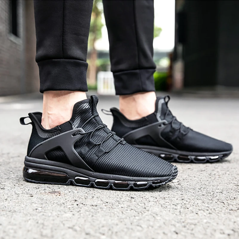 ONEMIX New Men's Running Shoes in Black for Lover Walking Shoes Outdoor Sport Sneakers For Jogging Sneakers size EU36-47