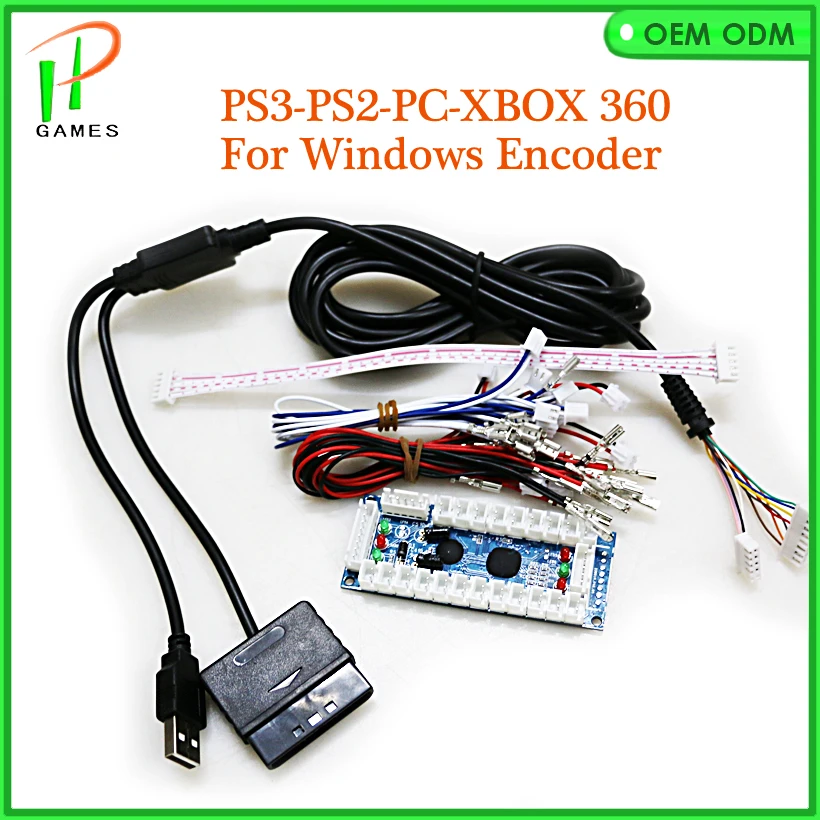 Аркадный USB кодировщик игровая станция PC PS2 PS3 джойстик для аркадных контроллеров