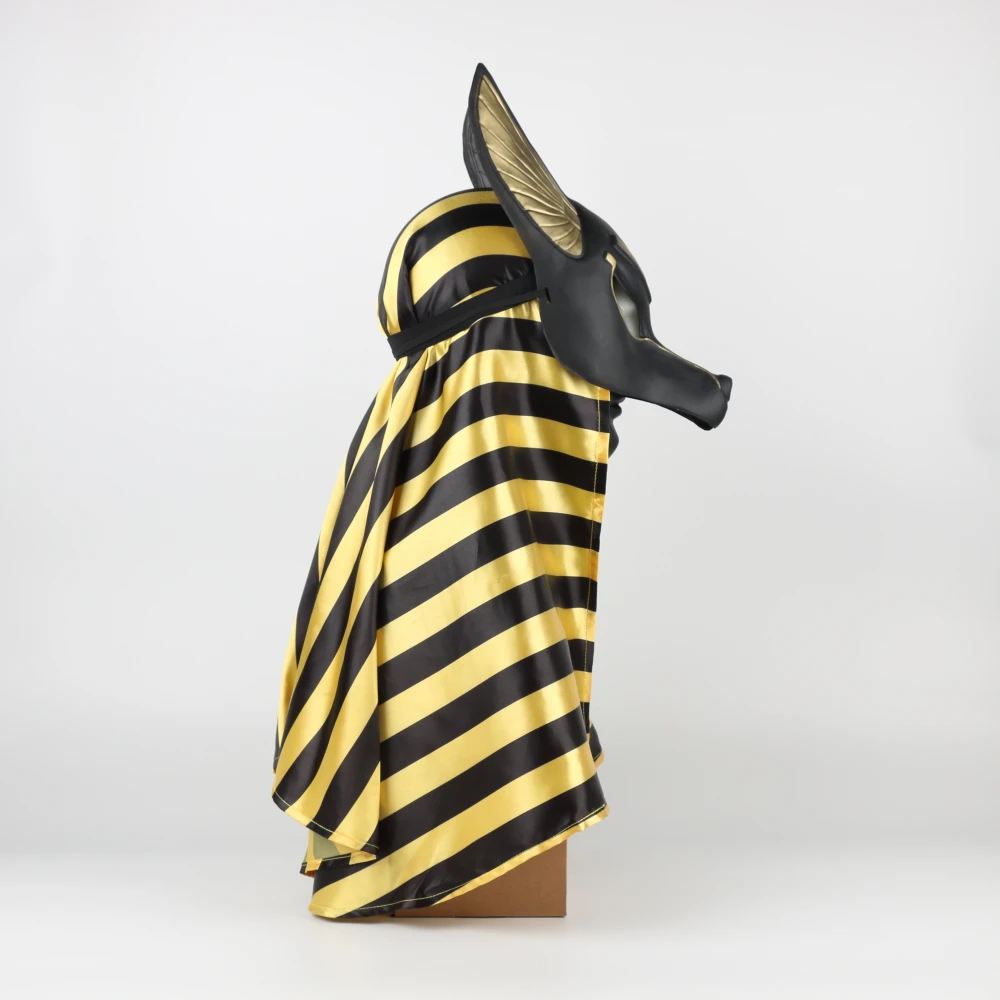 Египетская Anubis косплей маска для лица ПВХ Canis spp голова Волка шакал животное бутафория для маскарада вечерние Хэллоуин нарядное платье мяч