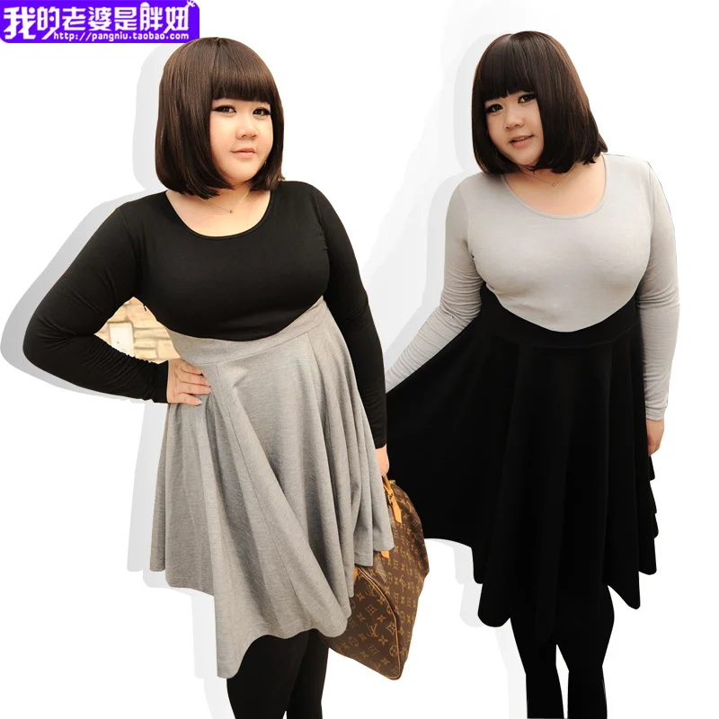 Ab fashion ol one-piece dress plus size clothing 1e0022 mm autumn | Женская одежда