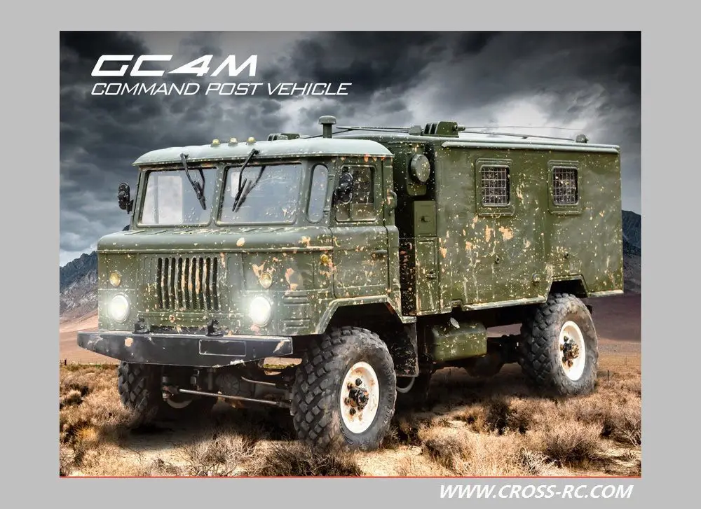 1/10 масштаб рок Cralwer Cross 90100039 gc4m многоцелевой командный автомобиль внедорожник военный грузовик RC 4X4 Наборы