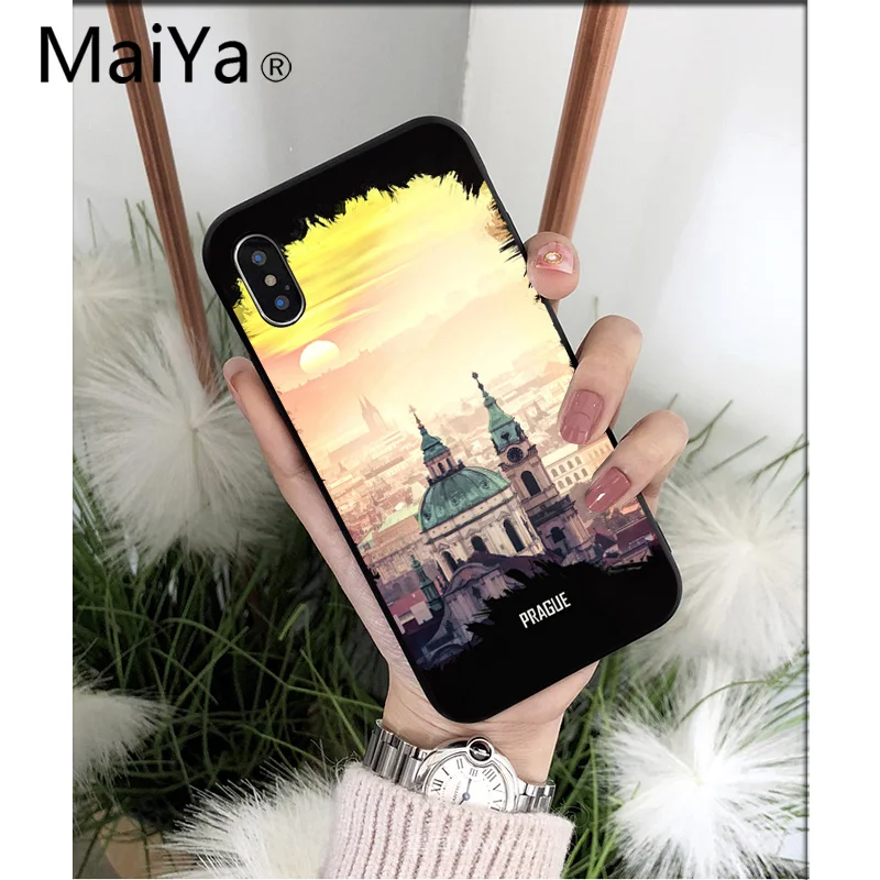 A10 MaiYaCa City London, Нью-Йорк, Париж, Дубай, Москва, высокое качество, чехол для телефона, для iPhone 8, 7, 6, 6S Plus, 5, 5S, SE, XR, X, XS MAX, чехол - Цвет: A10
