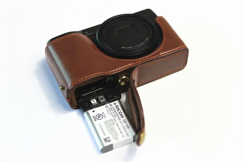 Чехол из искусственной кожи Половина корпуса чехол camere сумка для Ricoh GRIII GR3 GR 3 с