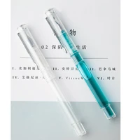 transparent fountain pen crystal impression extra fine nib ink pens calligraphy writing stationery office school supplies a6215