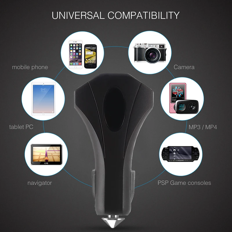 Универсальное USB быстрое зарядное устройство QC3.0 автомобильное для iPhone Micro Type C