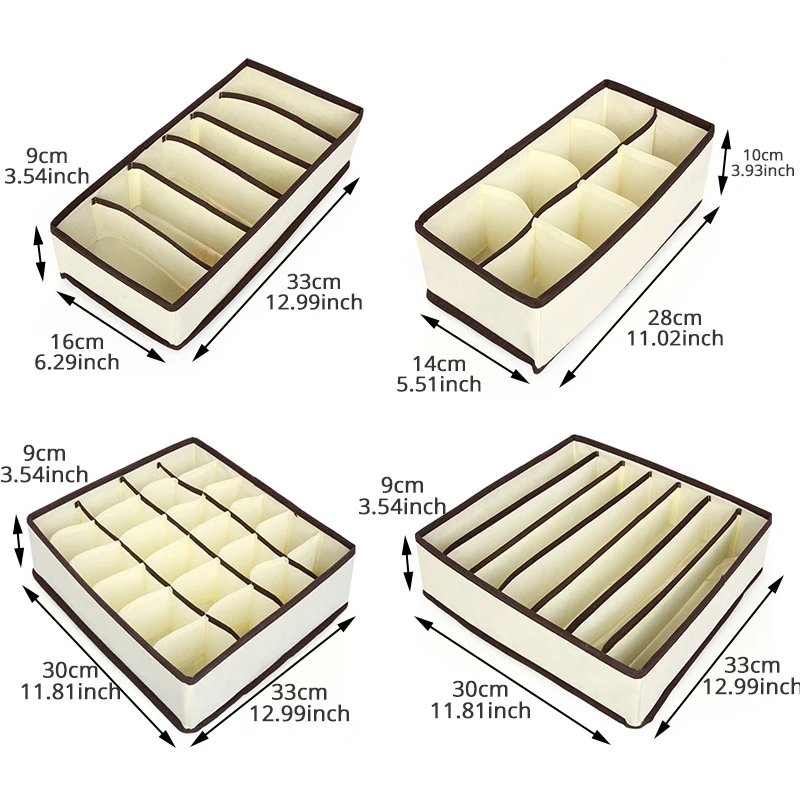 Складные органайзеры для нижнего белья разделители шкаф органайзер хранения