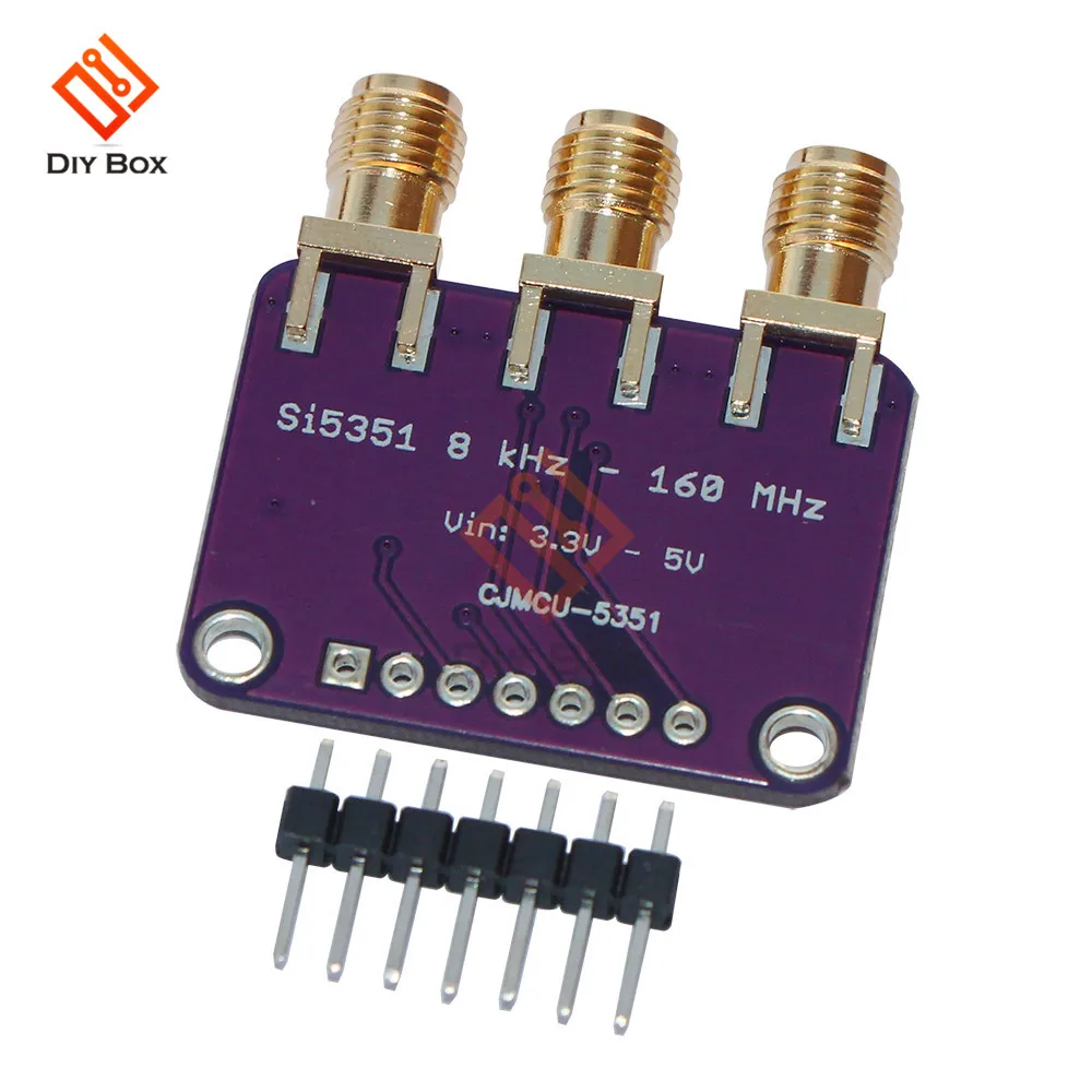 Плата прерывателя генератора сигналов часов Si5351A Si5351 для Arduino IDE I2C контроллер SMA
