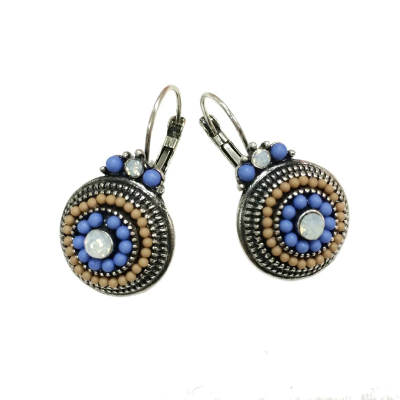 

Vintage Earrings For Women Brincos 2022 ful Beads Charms Ethnic Clip On Earrings Female Statement Jewelry