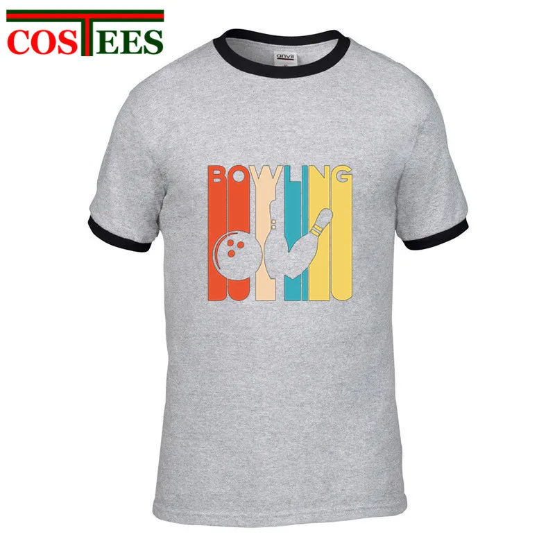 Винтажный дизайн боулинга для мужчин Ретро стиль новинка 2018 Повседневная модная