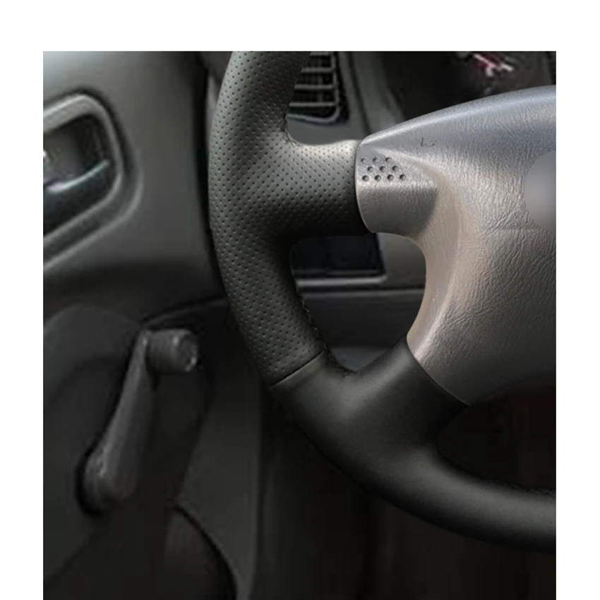 Прошитая вручную черная искусственная кожа для Nissan Sentra 2000 2001 2002 2003 2004 2005 2006|Чехлы