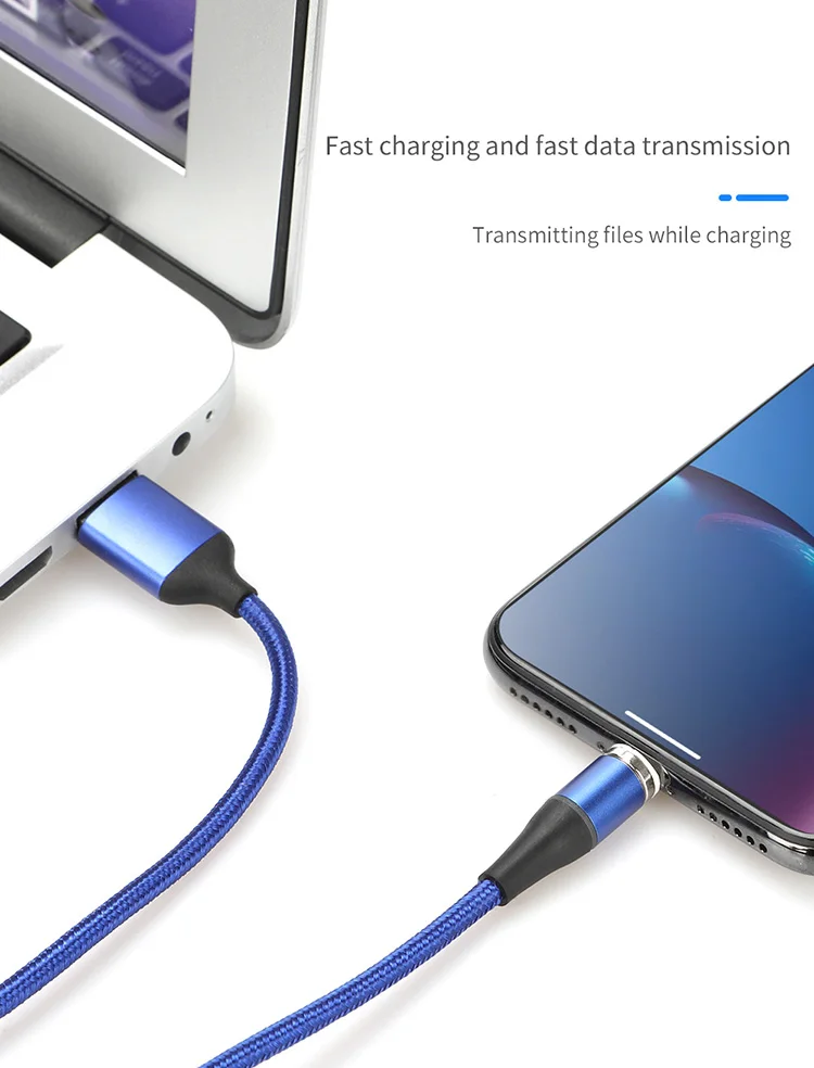 Магнитный Usb кабель для мобильного телефона 3A Магнитный кабель зарядное устройство Micro usb type C для IPhone X samsung S8 S9 huawei Быстрая зарядка 3,0