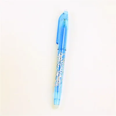 sky blue 1 шт., новинка, стираемая ручка, гелевая ручка, текстовыделитель, цветные чернила, 0,5 мм, шариковая ручка, ручка на водной основе, канцелярские принадлежности, ручка для письма - Цвет: sky blue