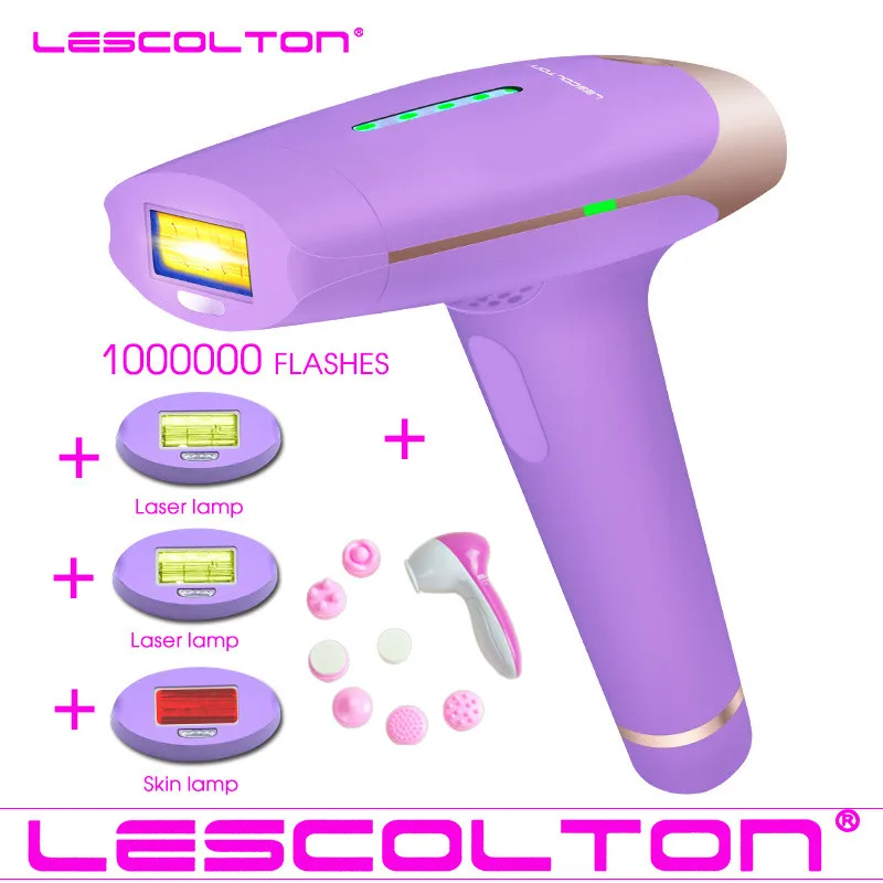 Lescolton 1000000 раз IPL эпилятор 4в1 Лазерная машинка для волос T009S лазерный эпилятор удаление волос перманентное бикини