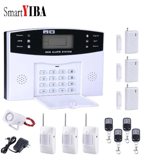 SmartYIBA домашняя охранная GSM сигнализация беспроводная 2G поддержка SMS & Набор