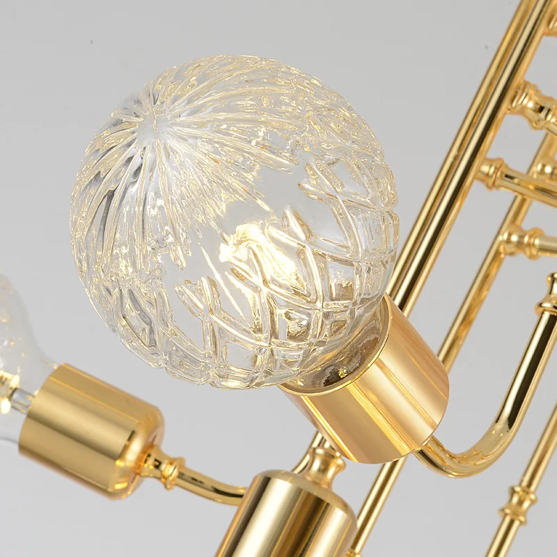 

Post-modern glass ball pendant light simple modern living room creative designer restaurant bedroom villa pendant lamp