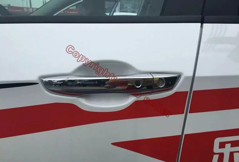 ABS Chrome Door Handle Cover Trim With Smart Hole For Honda Civic 2016 2017 | Автомобили и мотоциклы