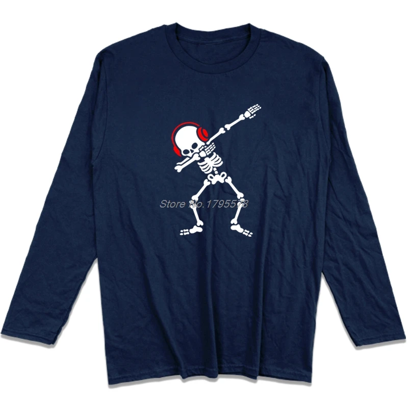 Для мужчин Dabben наушники музыка футболка рок-н-ролл Camiseta с длинным рукавом тяжелый