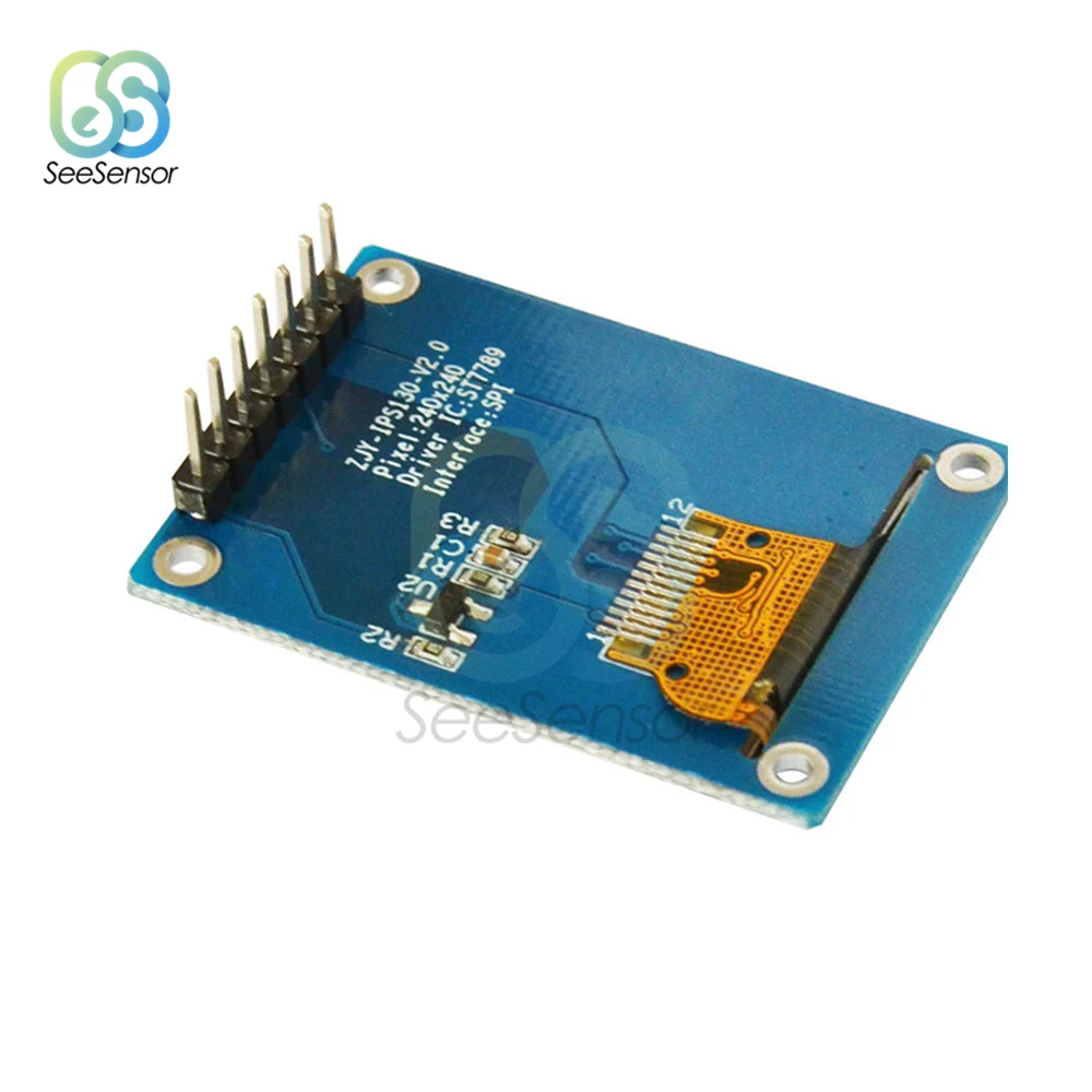 IPS 1 3 дюймов В 7PIN SPI HD полноцветный TFT экран ST7789 Привод IC 240*240 ЖК дисплей 240x240|Детали