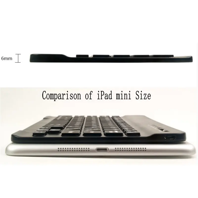 Беспроводная Bluetooth клавиатура 10 дюймов русская иврит арабская для смартфонов