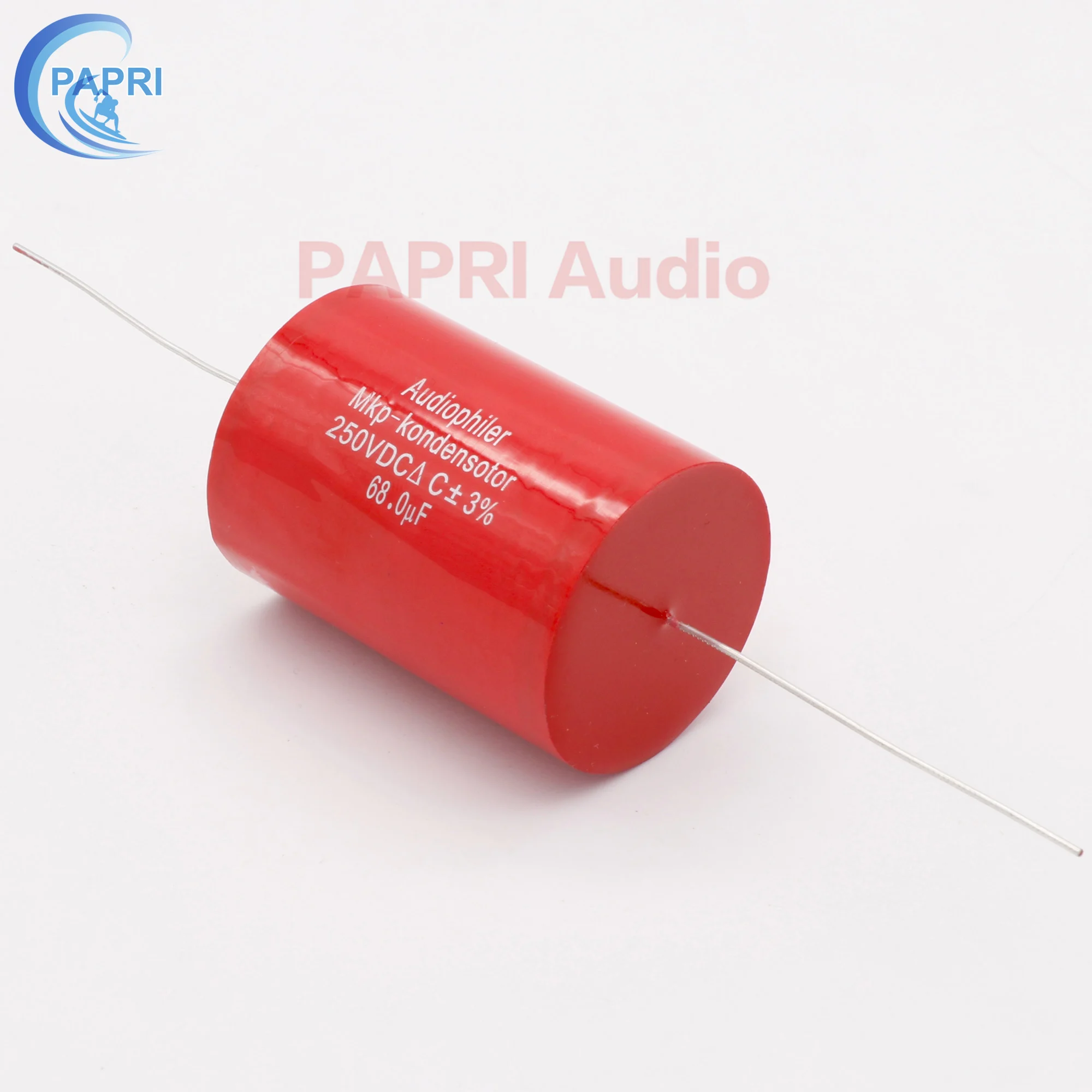 PAPRI 68 мкФ 250VDC Axial MKP DIY Аудио Конденсатор для HiFi трубки гитарного усилителя лот/1 шт.