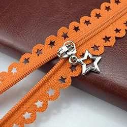orange Meetee 10 шт. 3# закрытый нейлоновый молния звезда кружева лента молния 25 см многоцветная молния одежды Diy швейная сумка кошелек молнии A1-3 - Цвет: orange
