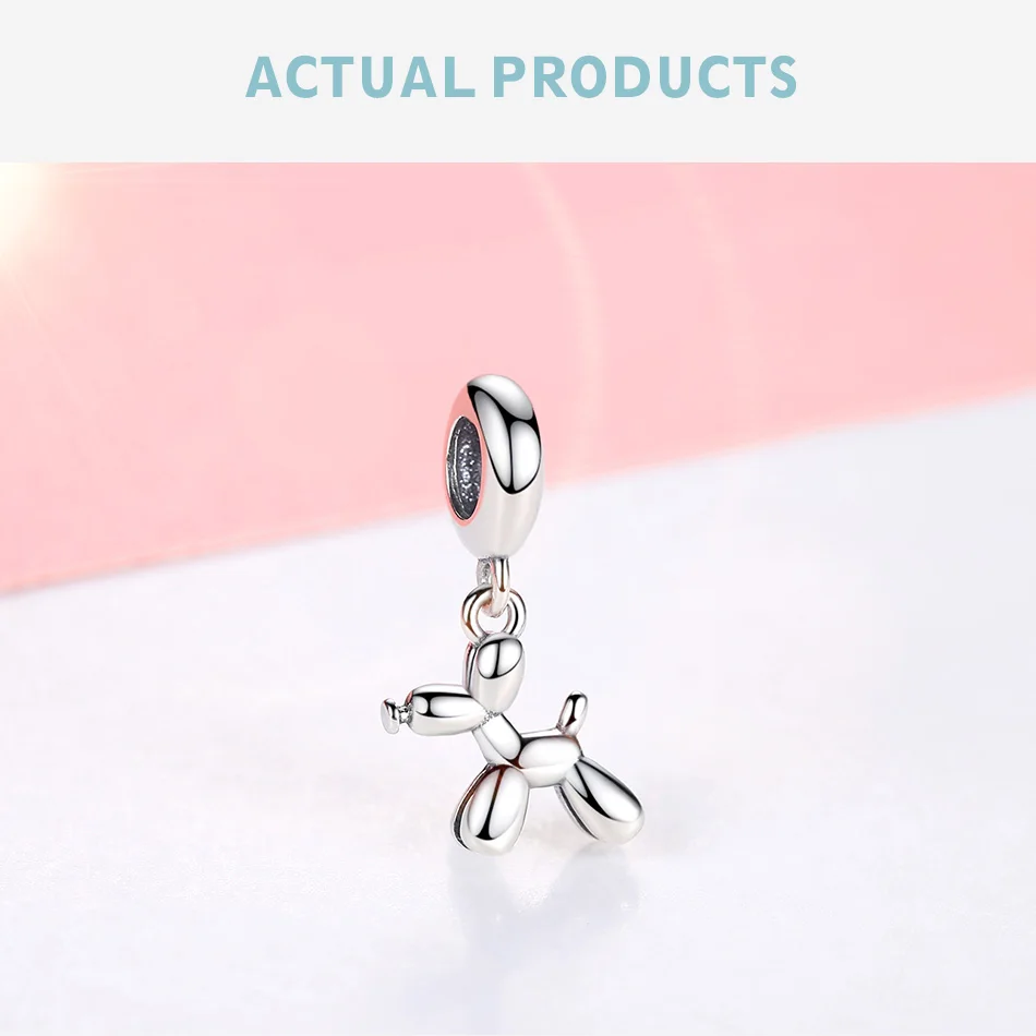 Серебряный бисер очарование fit Pandora браслет ожерелье 925 пробы серебро животное панда животное Кошка Собака Шарм DIY Изготовление ювелирных изделий