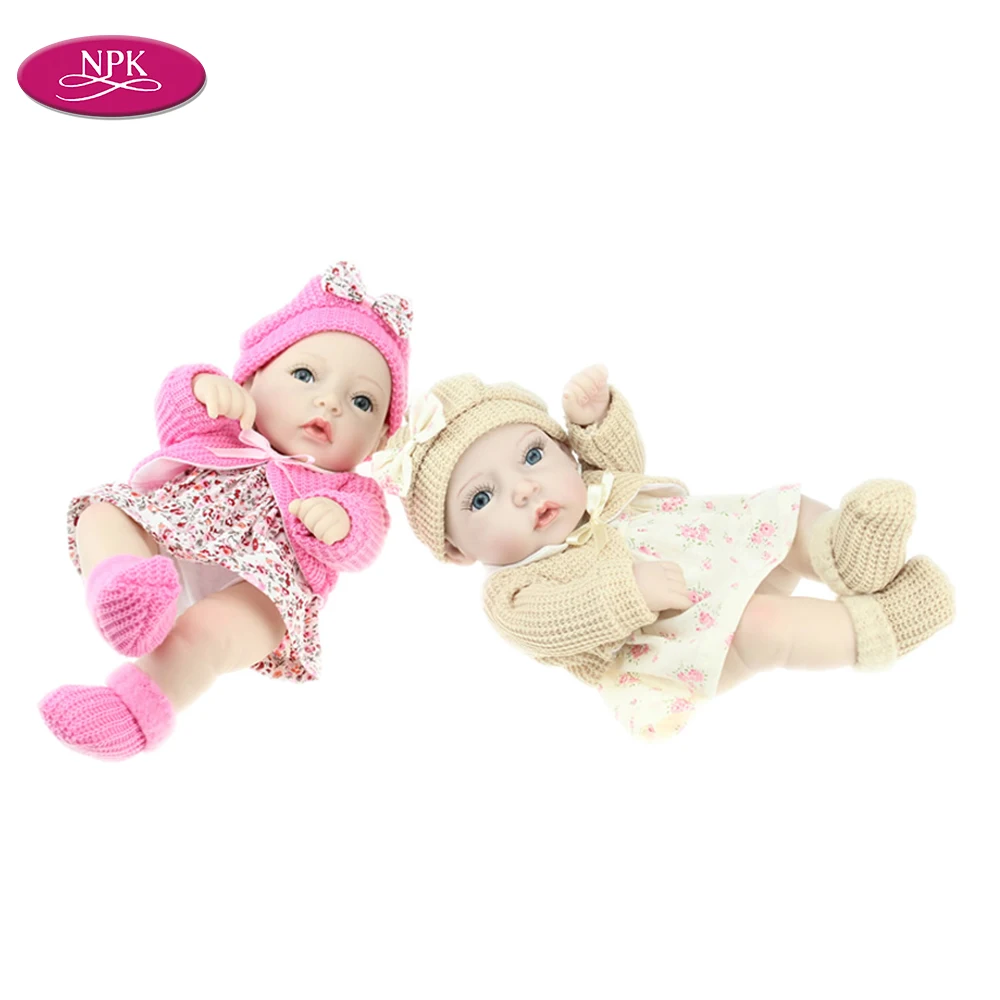 NPK мини полностью виниловая Кукла Reborn Baby игрушки 11 &quotCorpo Todo силиконовые для