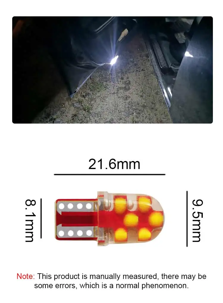 2 шт. 4014 8SMD супер яркий T10 светодиодный W5W светодиодный автомобильный светильник для чтения, автомобильные габаритные лампы, клиновые габаритные лампы, автомобильный интерьерный светильник