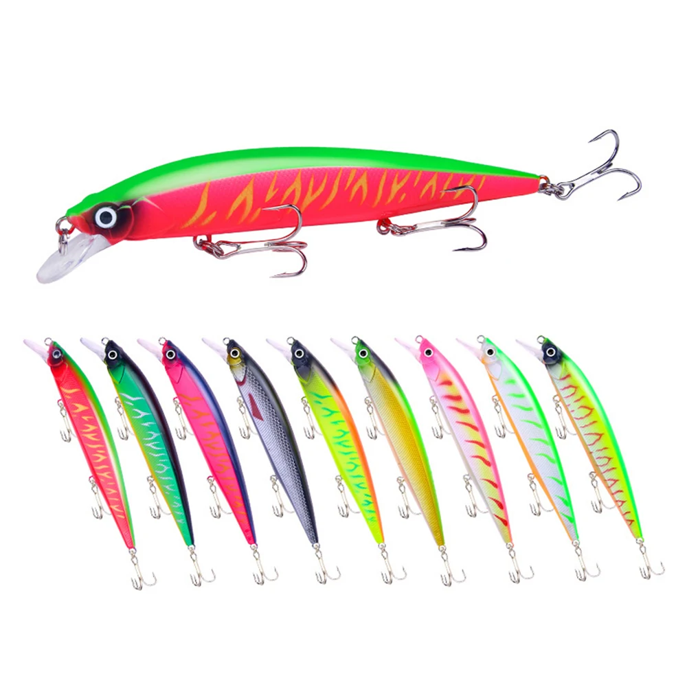 

1pcs Artificial Hard Bait Minnow Fishing Lure Wobbler Swimbaits Topwater Crankbait For Fishing Carp Pesca 3D Eyes 18.3g 14cm