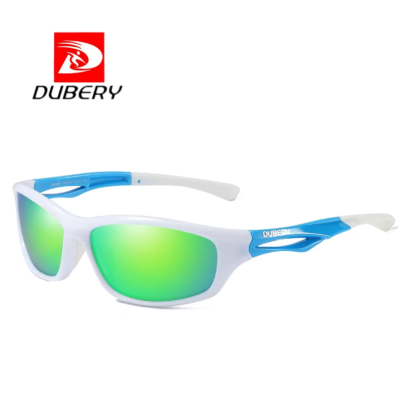 NO.5 Green Бренд dubery, дизайнерские Квадратные Зеркальные поляризованные солнцезащитные очки, мужские роскошные винтажные летние мужские солнцезащитные очки для мужчин, водительские очки - Цвет линз: NO.5 Green