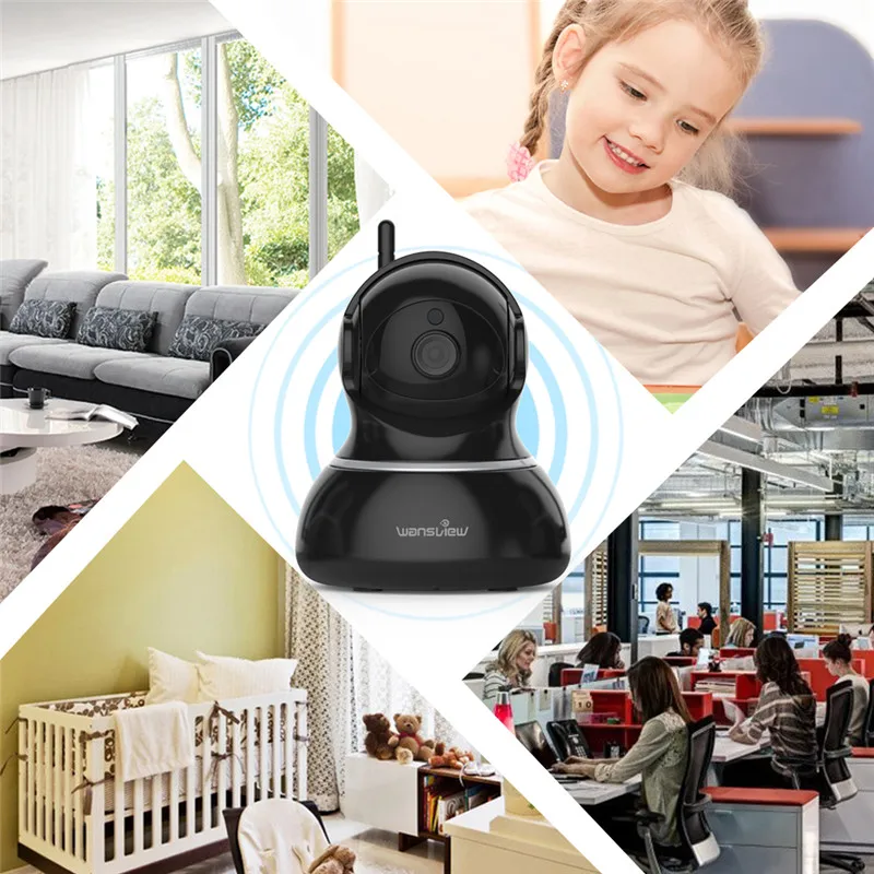 Wansview Q3 Беспроводной Крытый IP Камера Wi-Fi Home Security видеонаблюдения Видеоняни и
