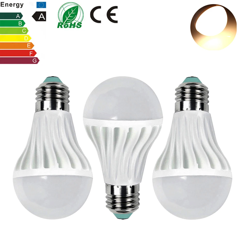 3 шт. Светодиодные лампы E27 5 Вт 10 светодиодные 110 В 220 свет SMD5730 лампада LED огни