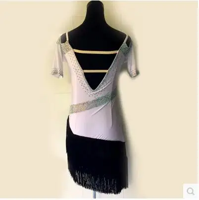 

New style Latin dance costume spandex diamond short sleeves latin dance competition dresses for women child latin dance dress