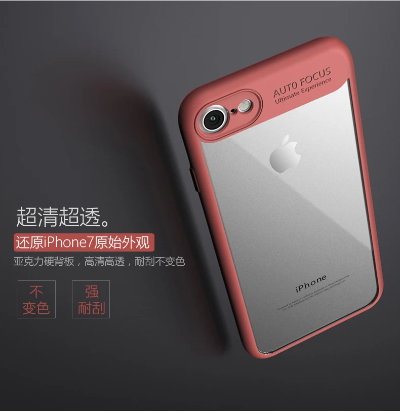 IPaky бренд прозрачный силиконовый для iPhone 7 Plus Новый Тип противоударный чехол