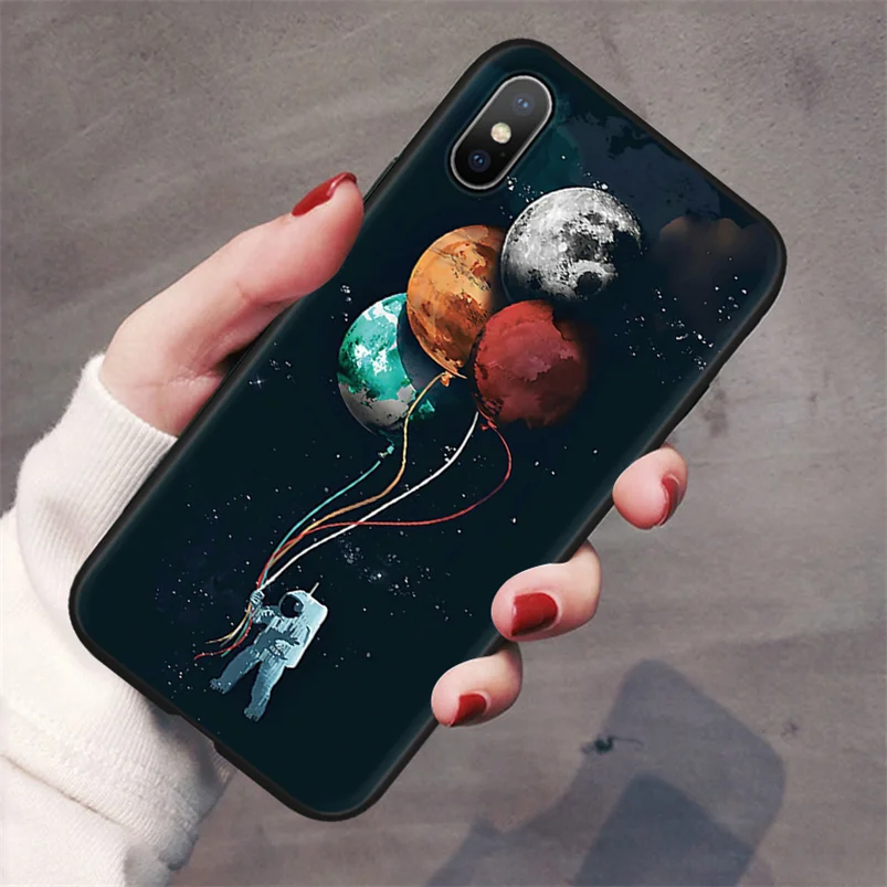 yhyqql Чехол для телефона для iPhone 8 Plus с животными, черный матовый Мягкий ТПУ чехол для iPhone 11 Pro X XR XS Max 10 7 6 6S Plus 5 5S SE чехол s - Цвет: yhyqql
