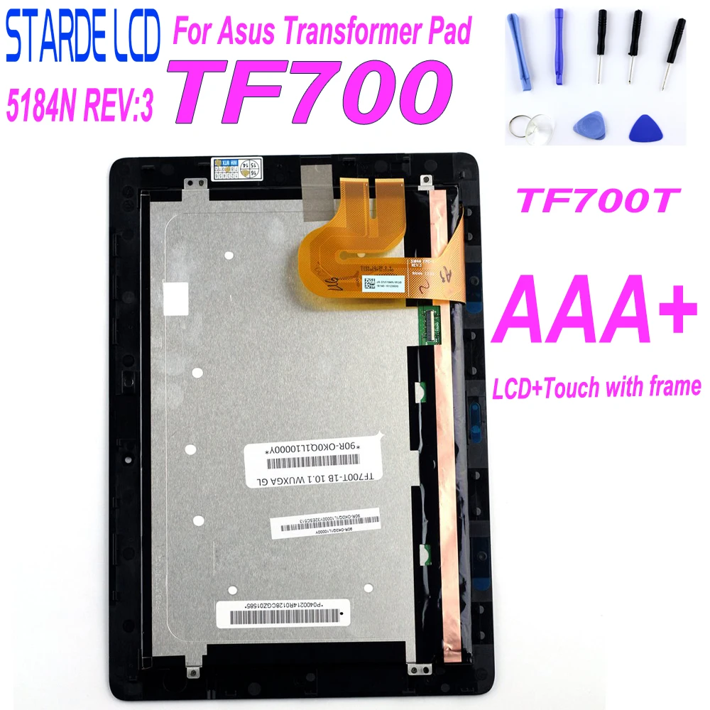 Для Asus Transformer Pad TF700 TF700T ЖК дисплей сенсорный экран дигитайзер стекло в сборе с