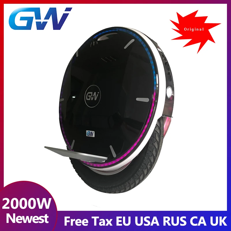 Обновленная версия Gotway Nikola 84V 2100WH Электрический Одноколесный велосипед monowheel 2000 W, срок службы батареи 160-200 км, 55 км/ч+, Bluetooth динамик