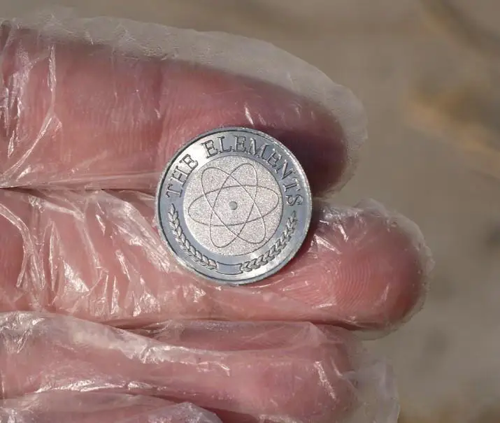 Ho Гольмиевый Cube монета блок Массовая чисто 99.9% Периодическая таблица
