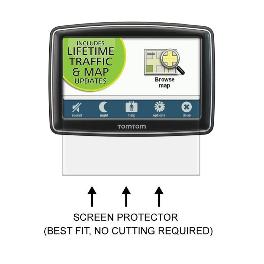 3x прозрачная защитная пленка против царапин для ЖК экрана TomTom XXL 550 550T 550M 550TM 5