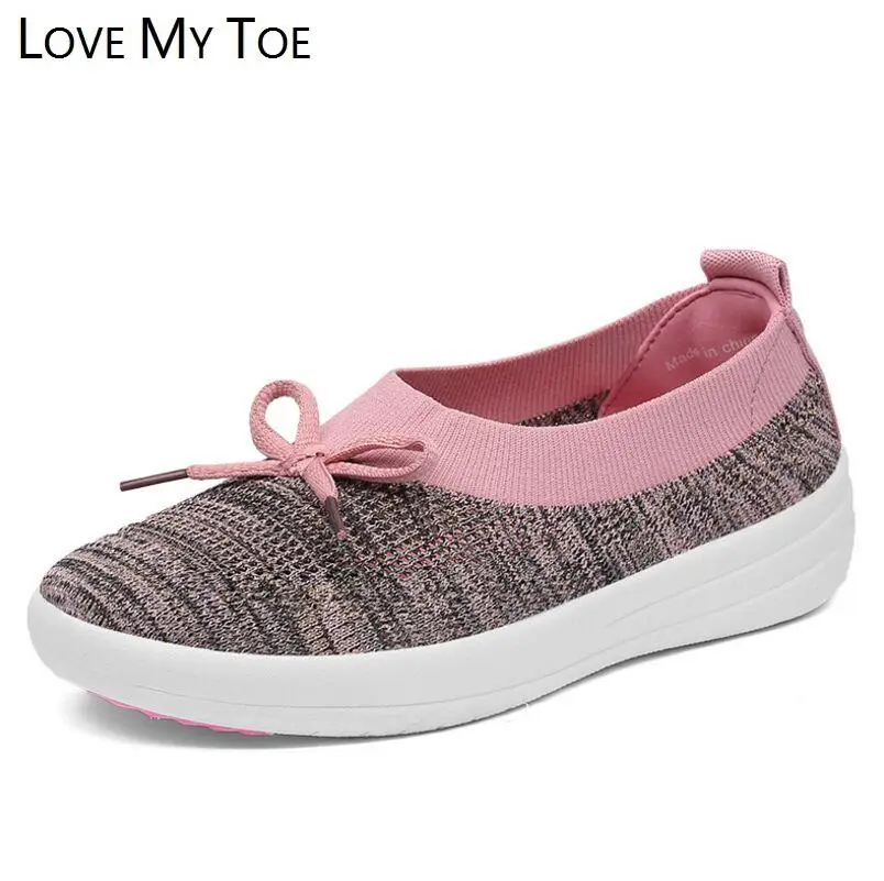 Модная дышащая повседневная обувь из сетчатого материала Chaussure Femme спортивная на